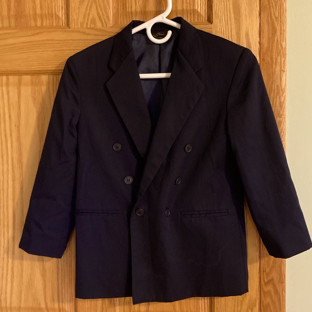 City Streets Boys Suit Coat Navy Blue
